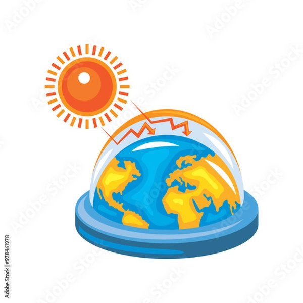 Fototapeta greenhouse effect global crisis