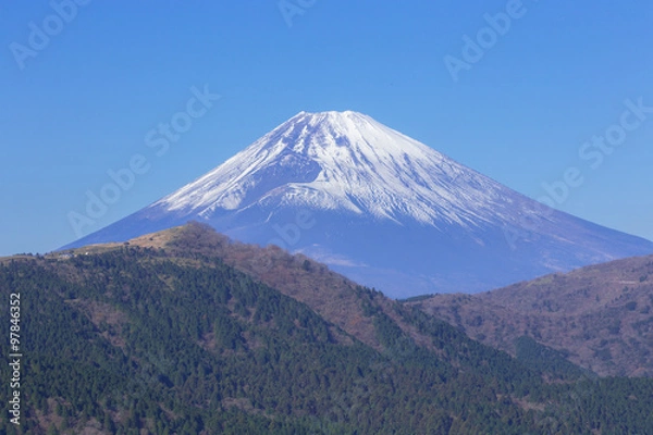Fototapeta 箱根峠付近から見た富士山
