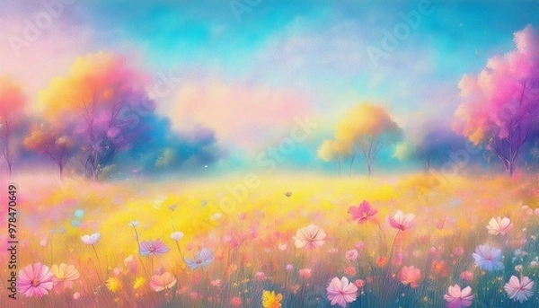 Fototapeta 美しい秋の草原