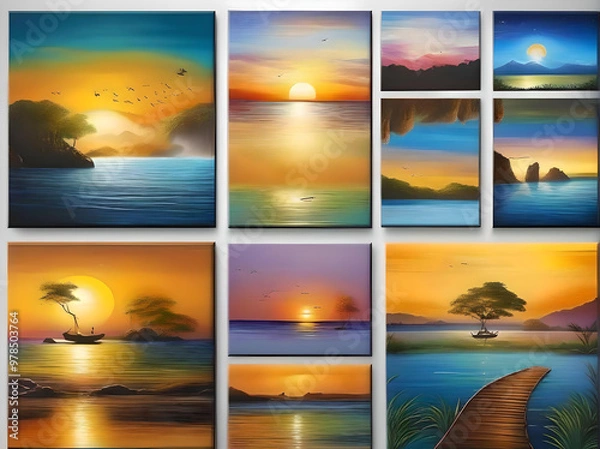 Fototapeta A beautiful arrangement of roses highlighting their colorful petals and lush greenerycreating a stunning floral display. generated ai