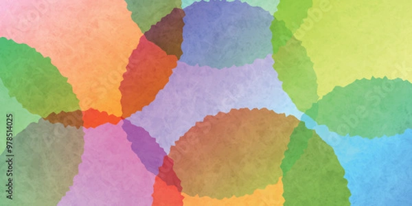 Fototapeta カラフル　パステル　和紙　模様　背景	