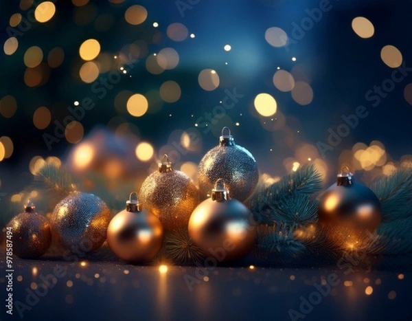 Obraz クリスマスオーナメント3
