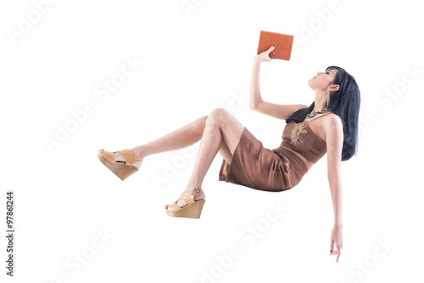 Obraz Woman with documents in hand.