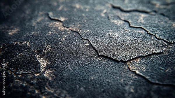 Fototapeta Black Scratchy Film Texture : Generative AI