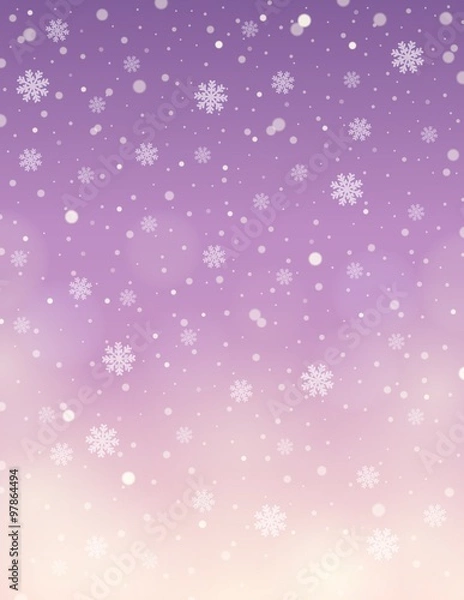 Obraz Abstract snow theme background 8