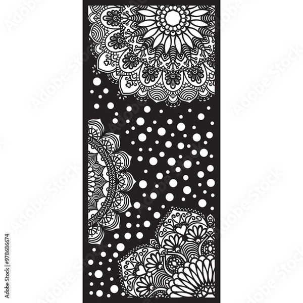 Obraz Mandala Elegance: Intricate Laser Cut Design