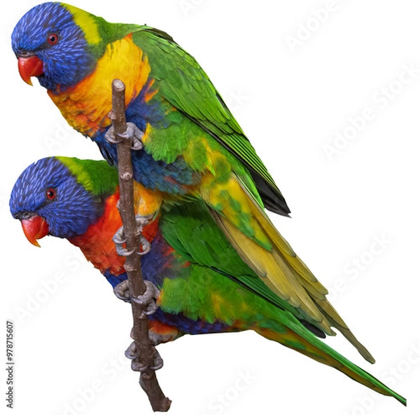 Obraz parrot on a branch