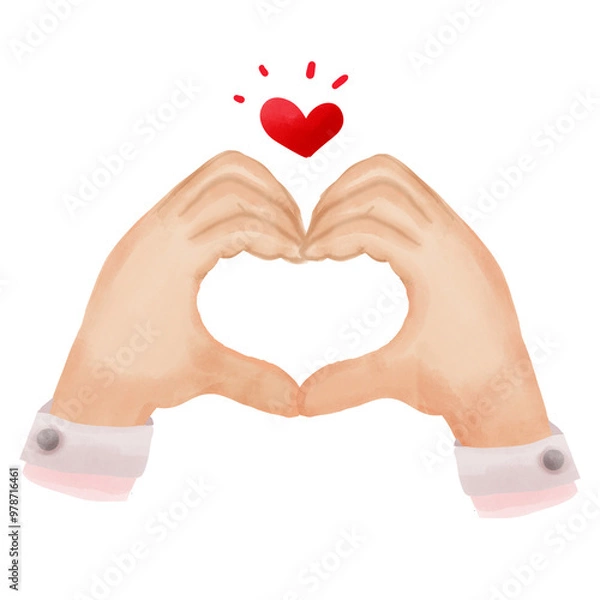 Obraz heart in hands