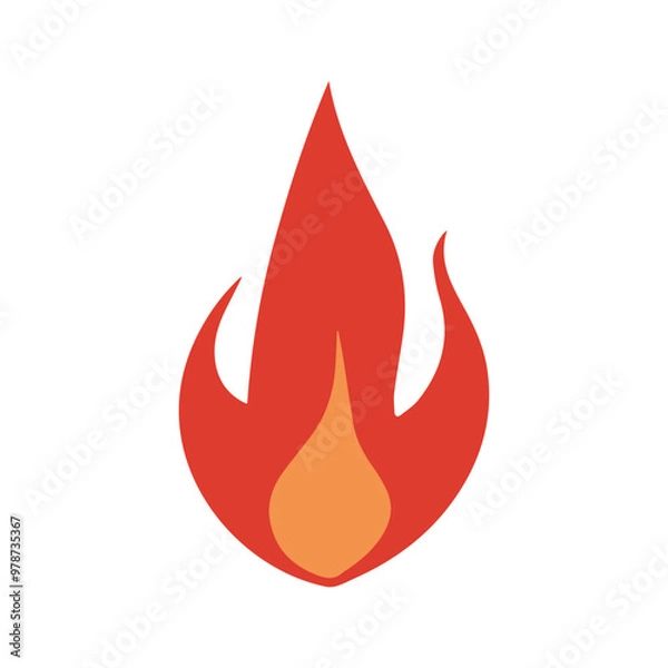 Obraz Fire ClipArt, Fireball illustration, Fire Flame vector 
