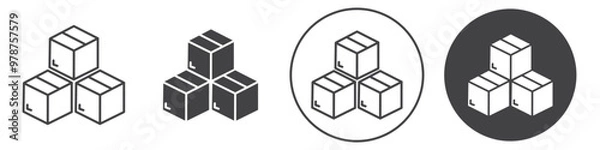 Obraz Inventory icon thin line illustration
