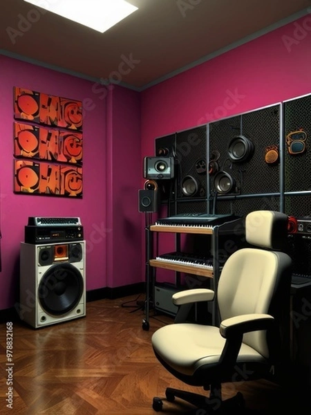 Obraz A Music Studio's Creative Hub