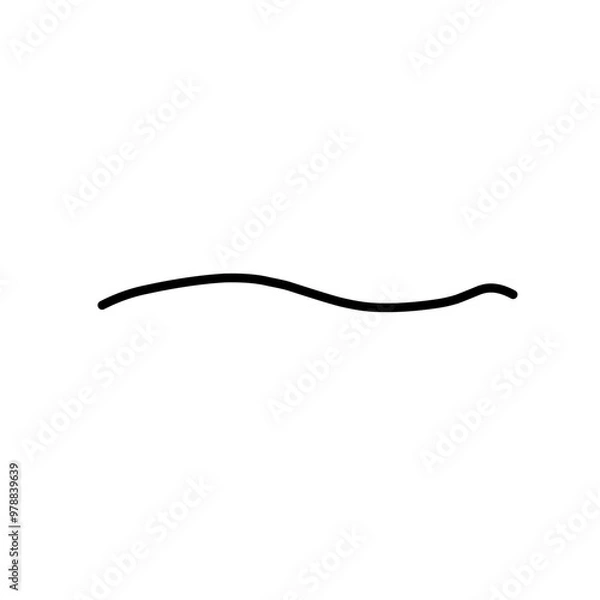 Fototapeta Squiggle Brush Scribble Underline