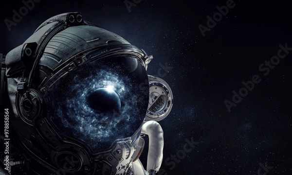 Obraz Astronaut and space exploration theme.