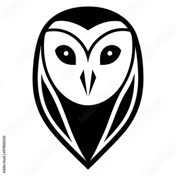 Fototapeta black and white mask