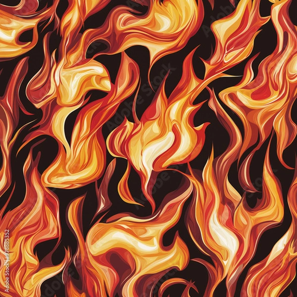 Fototapeta Blaze fire flame element illustration background material 