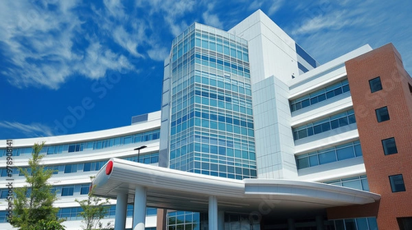 Fototapeta 病院建築物イメージ 建物 外観