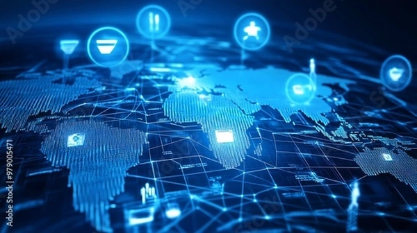 Fototapeta Business Leaders Discuss Strategies for Navigating Market Challenges and Driving Innovation in a Rapidly Evolving Economy