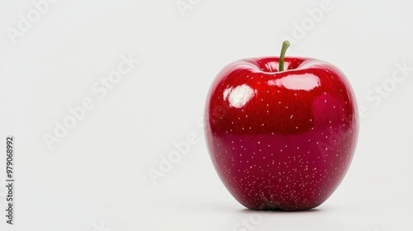 Fototapeta Red Apple Fruit Isolated White Background
