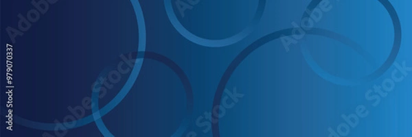 Fototapeta Abstract blue gradient circle shape background. Dynamic shape composition. Minimal geometric. Modern graphic design element. Futuristic concept. Vector illustration.