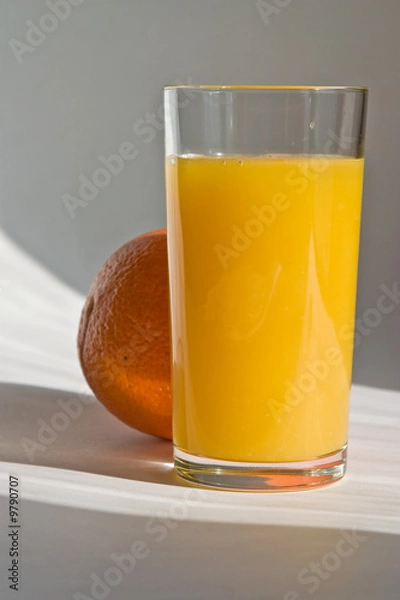 Fototapeta drink series: early morning orange juice and fruit