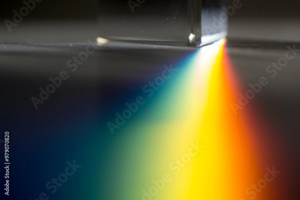 Fototapeta colorful light beam, refraction, rainbow light