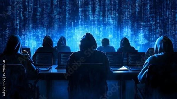 Obraz A cybercriminal group planning a ransomware attack