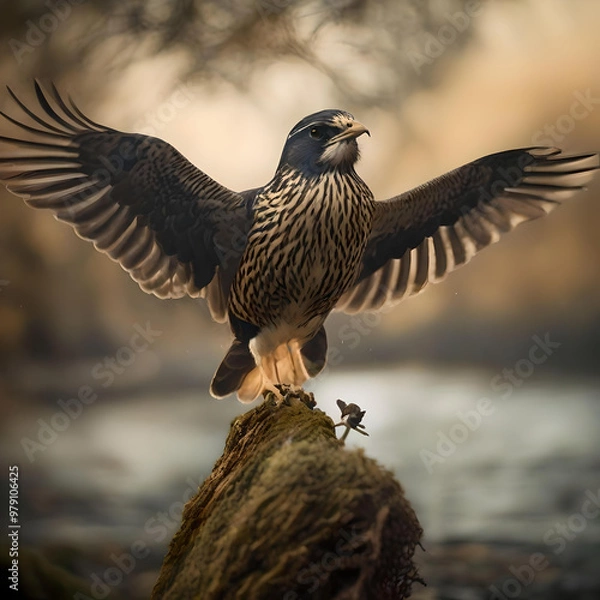 Fototapeta A colorful artwork showcasing a bird gliding through the sky, capturing the essence of freedom and nature.
generated ai