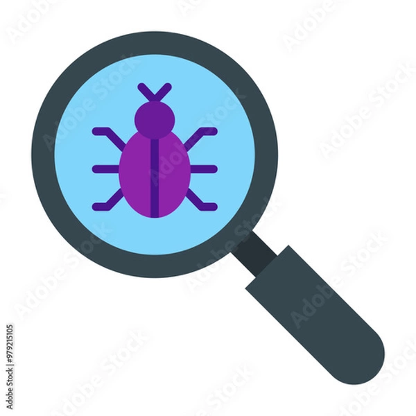 Fototapeta Debug Vector Flat Icon Design