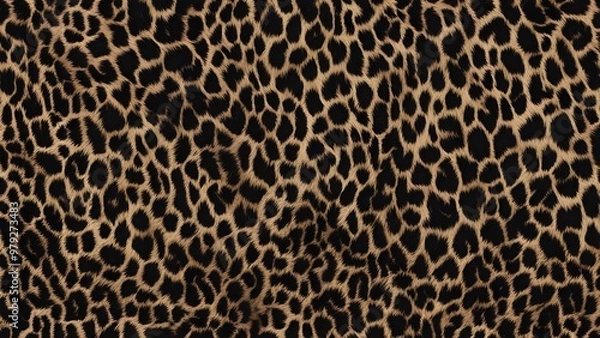 Fototapeta leopard cat print leather texture wild cat skin