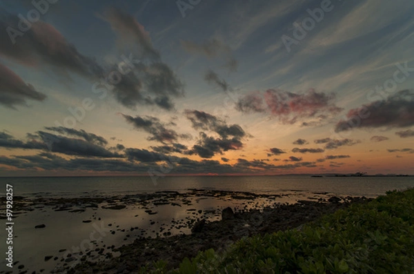 Obraz 沈みゆく夕日