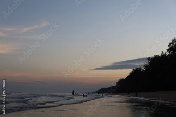 Obraz sunset on the beach