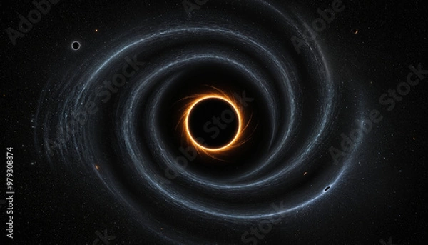 Obraz Black Hole in Space Graphic Resource