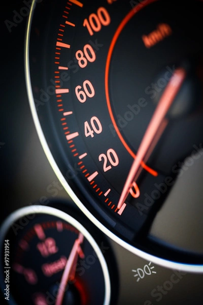 Obraz Car speedometer detail