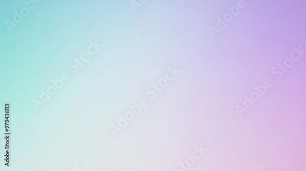 Fototapeta A smooth gradient transitioning from pale lavender to soft mint, creating a calming, airy background with subtle color blending.