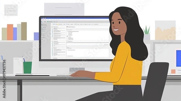 Fototapeta Minimalistic SERP feature artwork with wide blank spaces reserved for text or additional design elements. 