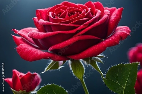 Obraz red rose flower image 