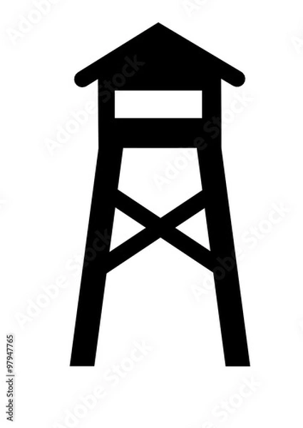 Obraz lookout tower icon