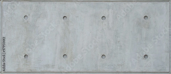Obraz bare cast in place gray concrete wall texture background