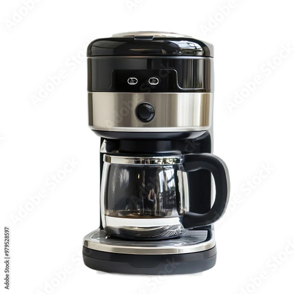 Obraz Coffee Maker front view isolate on transparent background