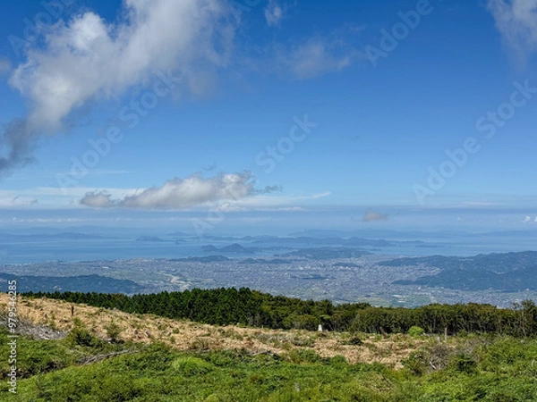 Fototapeta 松山平野（皿ヶ嶺から）