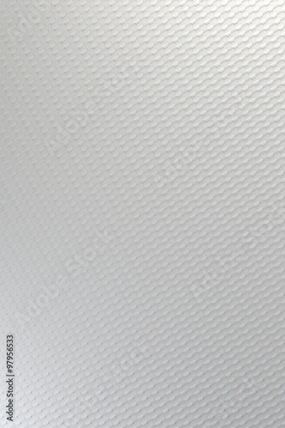 Fototapeta White grey hexagonal relief surface - vertical background