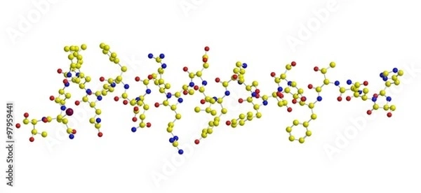 Fototapeta Molecular structure of Glucagon