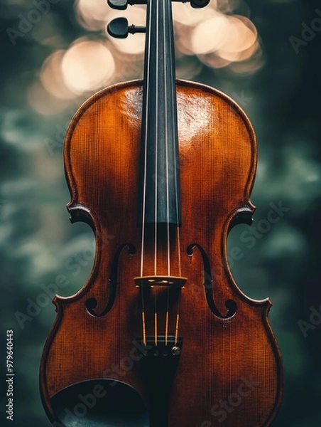 Obraz Violin Against Blurred Background