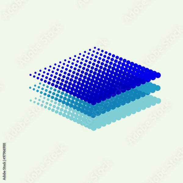 Obraz Design circle element halftone style