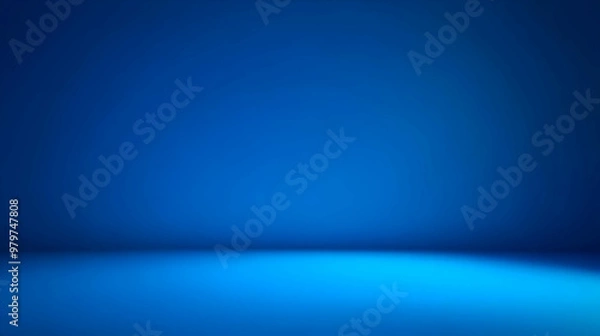 Fototapeta A Smooth and Subtle Blue Gradient Background, a Perfect Canvas for Design and Photography
