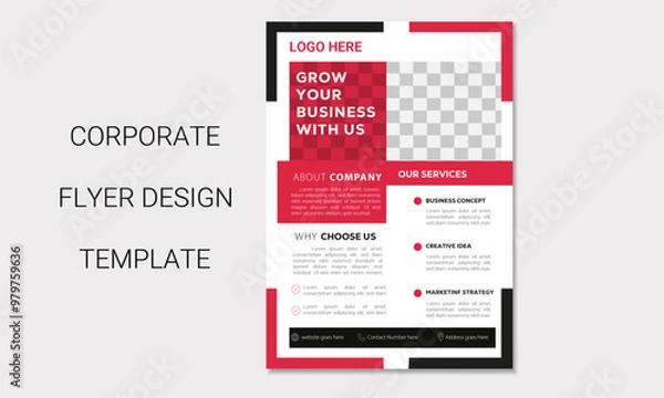 Obraz corporate and creative flyer design template