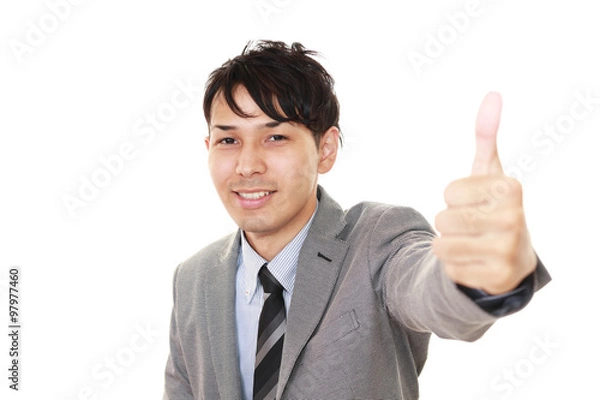 Fototapeta 笑顔のビジネスマン