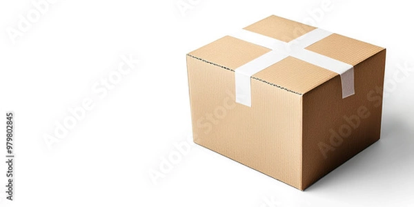 Fototapeta Cardboard Box Mockup