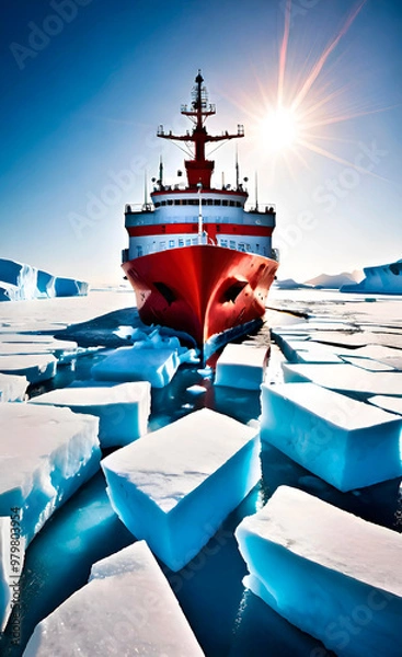 Obraz ship in the sea