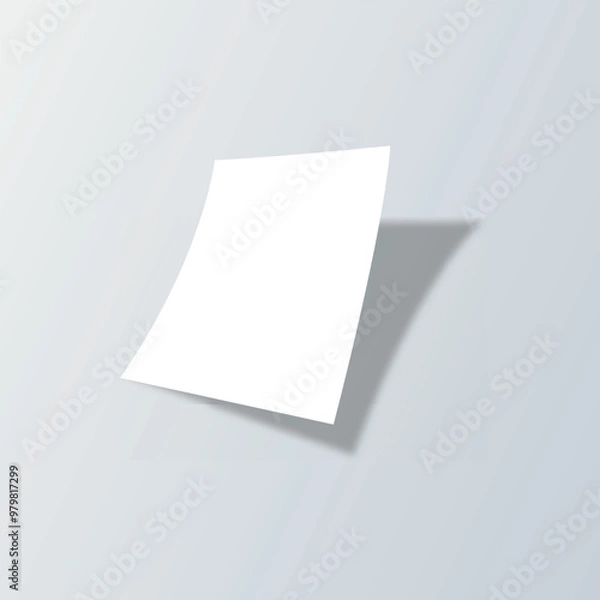 Obraz A4 Paper Mockup Template Design